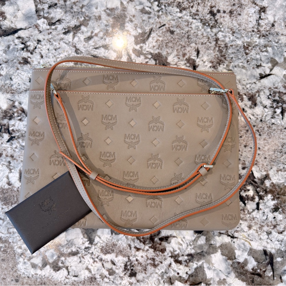 MCM Klara crossbody embossed monogram leather